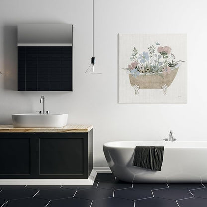 Stupell Industries Rustic Botanicals in Tub Canvas Wall Art, design by Janet Tava, 30 x 30 | Stupell Industries | 30 x 30 Inches, Easy to Hang and Sturdy, Made in USA, by Janet Tava