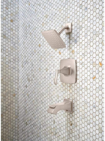 Pfister Venturi Tub & Shower Trim Kit, Valve and Cartridge Included, 1-Handle, Spot Defense Brushed Nickel Finish, 8P8WS2VNSGS