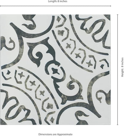 MSI La Paloma Encaustic Glazed Porcelain Floor Wall Tile Sample Flooring