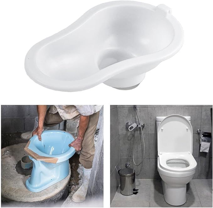 SM SunniMix Portable Toilet Squatting Toilet Emergency Toilet Temporary Toilet for Pp Build Quick Assembly Suitable for Adults Kids Men Women Outdoor