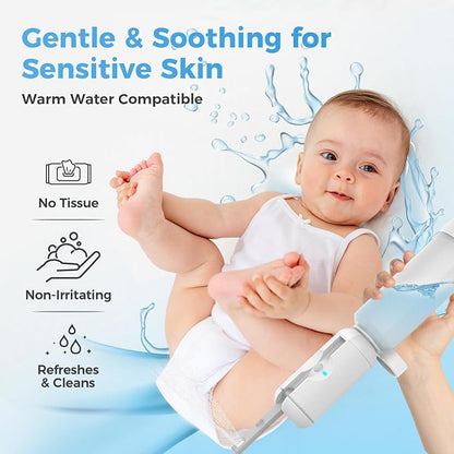 HEYAXA Portable Bidet for Travel, Rechargeable High Pressure Travel Bidet | IPX7 Waterproof, Rechargeable High Pressure Travel Bidet Sprayer for Women, Men, Baby and Hemorrhoid Relief