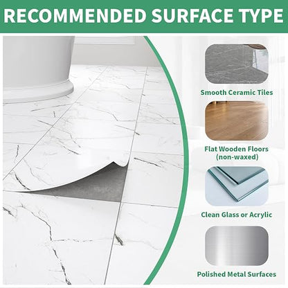 40-Pack Peel & Stick Floor Tiles 12 x 12 inch Vinyl Floor Self Adhesive Waterproof Flooring Planks DIY for Bathroom, Kitchen, Living Room, RV, Cover 40 Sq. Ft, White Vein Marble
