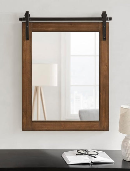 Kate and Laurel Cates Farmhouse Wall Mirror