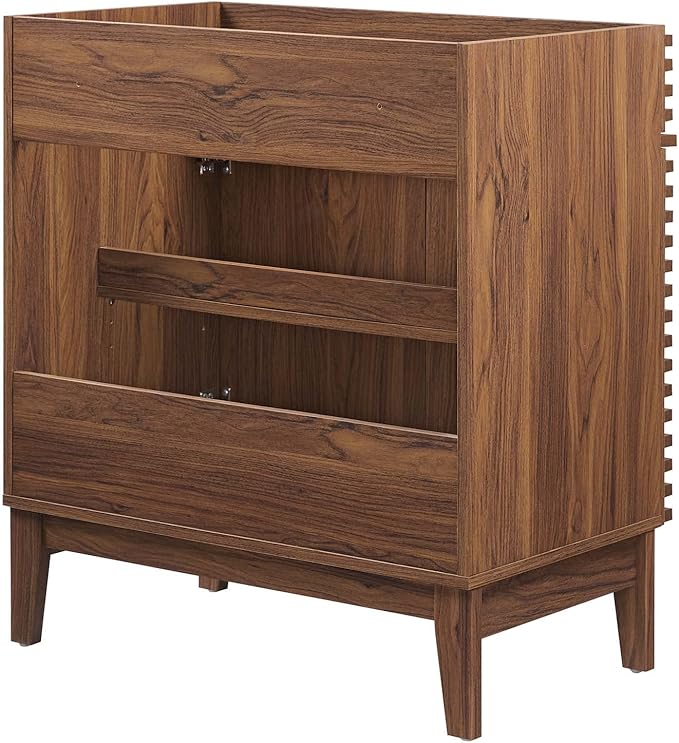 Modway Render 30" Bathroom Vanity in Walnut - Sink Basin Not Included