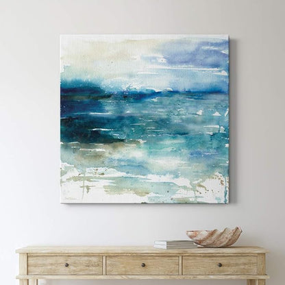 Renditions Gallery Ocean Break Wall Art, Premium Gallery Wrapped Canvas Decor, Ready to Hang, 40 in H x 40 in W, Made in America Print