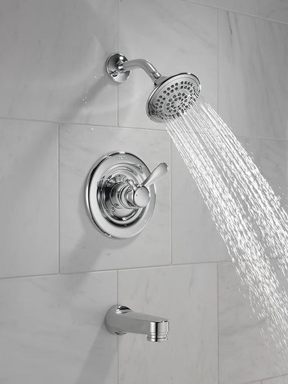 DELTA FAUCET T17430 Classic Tub & Shower, 4.45 x 8.00 x 10.15 inches, Chrome