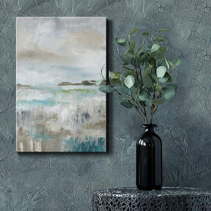 Renditions Gallery Canvas Nature Wall Art Paintings for Wall Decorations Rustic Cloudy Ocean Modern Abstract Wall Hanging Canvas Artwork Prints for Bedroom Living Room Office - 24"x36" LT02