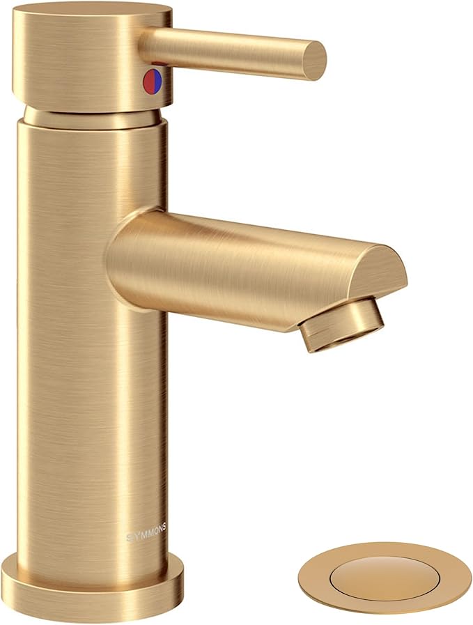 Dia Single-Hole Single-Handle Bathroom Faucet with Push Pop Drain (1.0 GPM)
