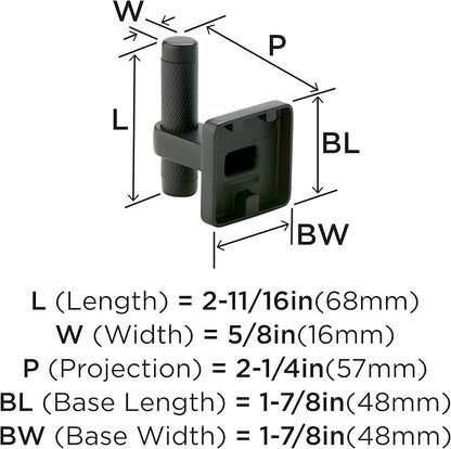 Amerock Corp BH36563BBR Bronx Robe Hook, Black Bronze