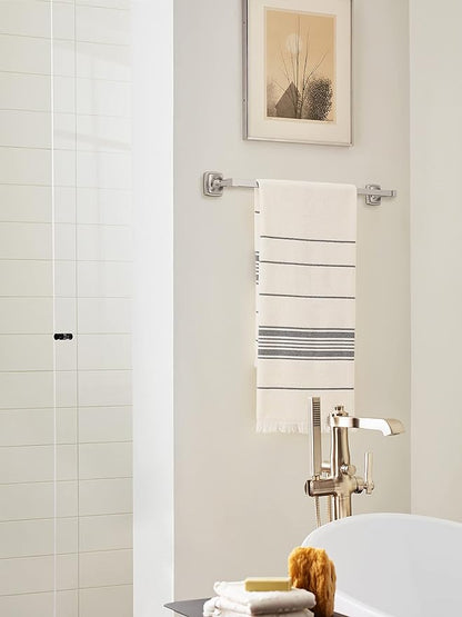Amerock BH36094G10 | Brushed Nickel Towel Bar | 24 in (610 mm) Towel Rack | Stature | Bathroom Towel Holder | Bathroom Hardware | Bath Accessories