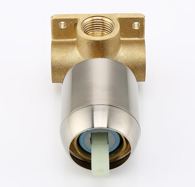 SUMERAIN Bathroom Shower Faucet Brushed Nickel Single Handle | with Solid Brass Rough-in Valve, Shower Arm, Stainless Steel 8" High Pressure Rain Showerhead, Modern