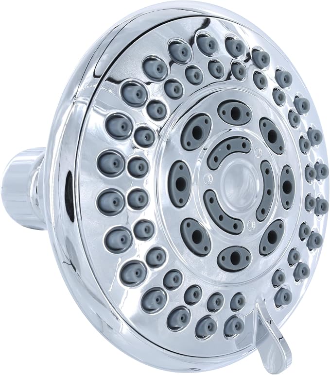 Danco 1.8GPM 5-Spray Water-Saving Shower Head with Adjustable Swivel Ball Joint in Chrome (12017)