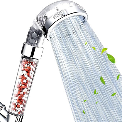 NOSAME Shower Head, Filter Filtration High Pressure Water Saving 3 Mode Function Spray Handheld Showerheads for Dry Skin & Hair