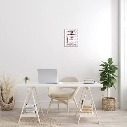 'Glam Perfume Bottle Brand Text'| Wall Plaque Art | Stupell Industries | 10 x 15 Inches, Easy to Hang and Sturdy, Made in USA, by Amanda Greenwood