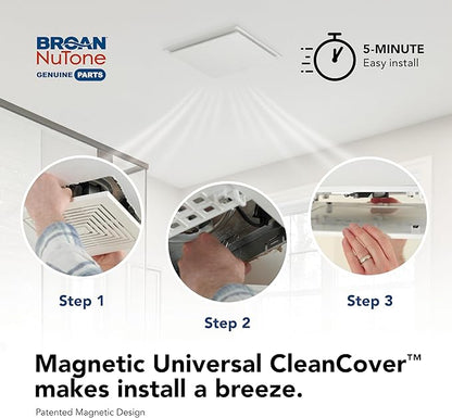 Broan-NuTone RCM700 Magnetic Universal CleanCover™ Bath Fan Replacement Grille