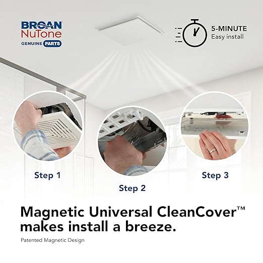 Broan-NuTone RCM700 Magnetic Universal CleanCover™ Bath Fan Replacement Grille