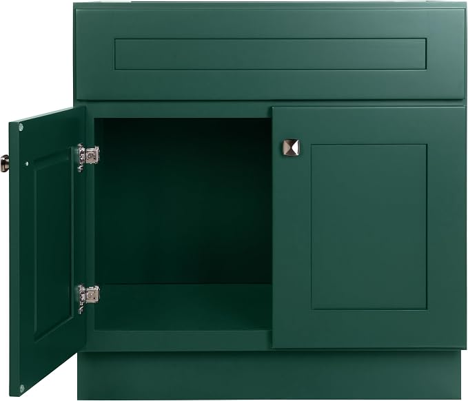 Design House Brookings Bathroom Vanity, 30", Hunt Club | Adjustable Hinges, Freestanding, Contemporary/Modern, Wood, Bath, 215434