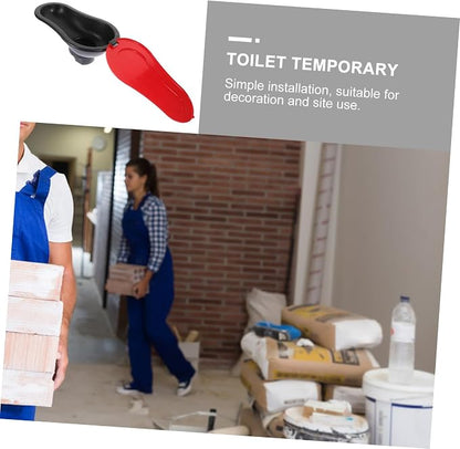 POPETPOP Portable Squatting Toilet Durable Temporary Toilet for Construction Sites Easy to Use Camping Toilet for Outdoor Needs Sturdy Design for Emergency Situations Lightweight