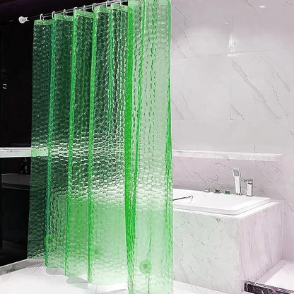 Shower Curtain Liner, 100% Waterproof EVA 3D Shower Curtains with 3 Duty Heavy Bottom Magnets and 12 Rust Proof Grommets, 72x72 Weighted Shower Liner for Shower Stall, Bathtubs