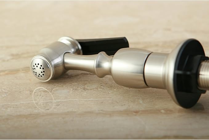 Kingston Brass Gourmetier KBSPR8 Kitchen Faucet Sprayer with Hose, Brushed Nickel