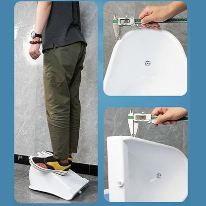 Wall Mount Toilet Wall Mounted Male Toilet with Flush | Male Urinals for Home Dorm Garden RV Apartment Dad Boyfriend Grandpa