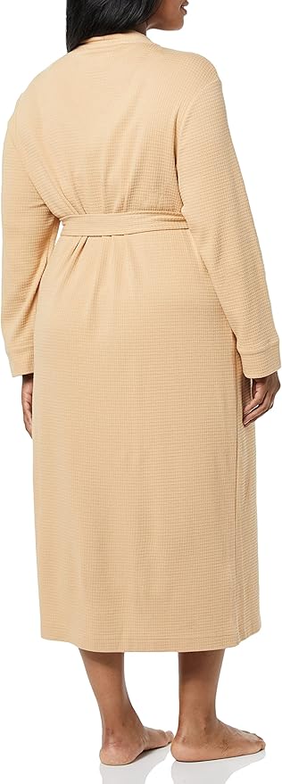 Amazon Essentials Women's Lightweight Waffle Full-Length Bath Robe (Available in Plus Size)