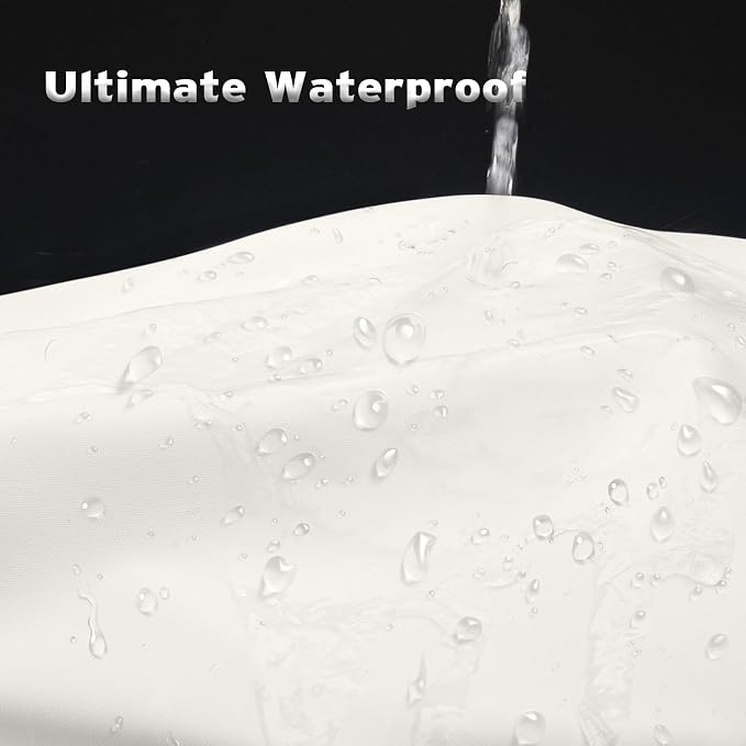 Titanker Fabric Shower Curtain Liner Washable, 70 x 72 Inches, Cream Shower Liner Fabric with 2 Magnets, Bathroom Polyester Shower Liner Waterproof Soft Lightweight, Cream