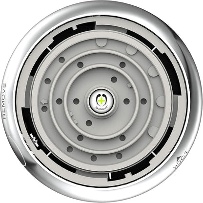HealthGuard Showerhead - Niagara Conservation | Energy & Water Saving Showerhead (1.5 GPM) High-Efficiency Fixed Shower Head with Removalbe Face Plate in Chrome (N9415CH)