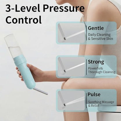 Portable Bidet for Travel,Personal Hygiene Sprayer Bottle for Women Men | Mobile Bidet Portable for Toilet,Electric Handheld High-Pressure Foldable USB-C Battery-Powered