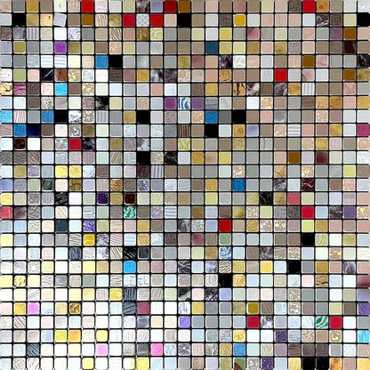 10 Sheets Peel and Stick Backsplash Tile for Kitchen, Self-Adhesive Mosaic Tile, Stick on Bathroom Vanities，Fireplace Décor, Laundry Table(11.81" X 11.81") (1.0 Color Mixing)