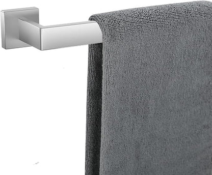 Towel Bar for Bathroom 32 Inch Brushed Nickel Towel Holder 12/16/20/24/28/32/36 Inch Stainless Steel SUS304 Rustproof Towel Rack Modern Square Towel Rod for Bathroom Wall(1, Brushed Nickel, 32 Inch)