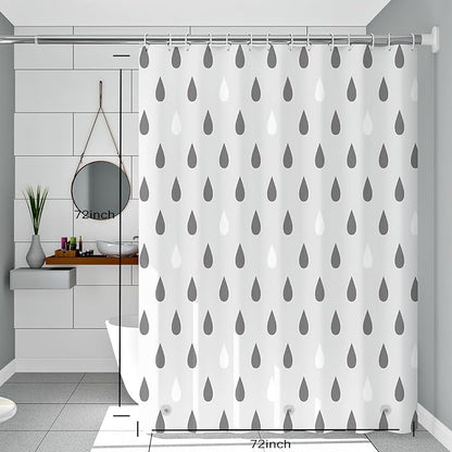 Shower Curtain Liner, 100% Waterproof Peva Shower Curtains with 3 Duty Heavy Bottom Magnets and 12 Rust Proof Grommets, 72x72 Weighted Shower Liner for Shower Stall, Bathtubs