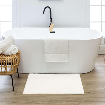 Mohawk Home Sanctuary Casual Solid White 2' X 3' 4" Bath Mat Perfect for Bathroom