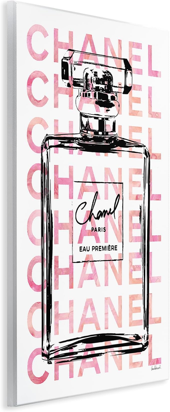 'Glam Perfume Bottle Brand Text'| Wall Plaque Art | Stupell Industries | 13 x 19 Inches, Easy to Hang and Sturdy, Made in USA, by Amanda Greenwood