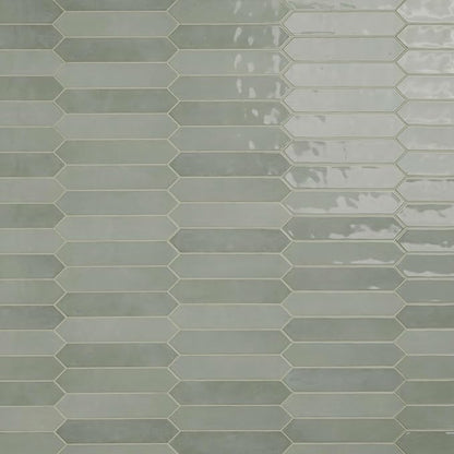 MSI Renzo Jade 2.5x13 in. Glossy Ceramic Picket Wall Tile – Bathroom, Kitchen Backsplash, Accent Wall, Shower Walls