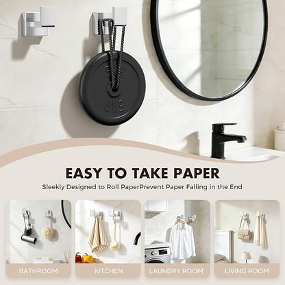 Bathroom Hardware Set Brushed Nickel 5-Pieces Bathroom Towel Rack SUS304 Stainless Steel Bath Towel Bar Set, Towel Racks Wall Mounted.