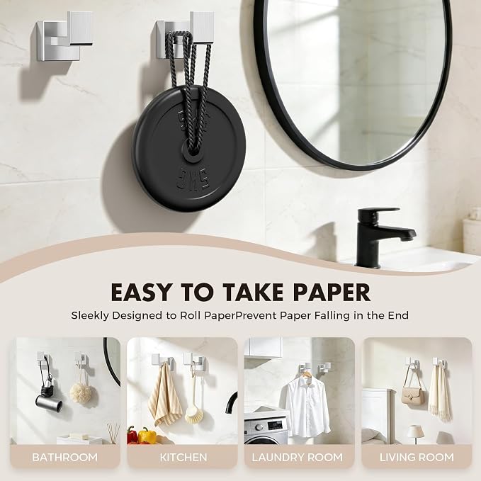 20-Pieces Brushed Nickel Bathroom Accessories Set, 16 Inch Towel Bar Set | Stainless Steel, Towel Ring, Toilet Paper Holder, Robe Hooks, Towel Racks for Bathroom Wall Mounted, Bathroom Hardware Set