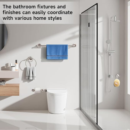 Formosa Design Hardware 4-Piece Bathroom Accessories Set (Brushed Nickel)