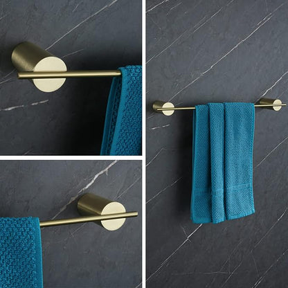 RANDOM Brushed Gold Towel Bar Rack Holder Rod 18 inch Hand Towel Holder for Bathroom Kitchen Hardware Accessories Wall Mount 96068-2-18BG