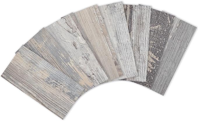 Yipscazo Peel and Stick backsplash 3 x 6 Inches 3D PVC Backsplash Wall Tile, Stick on Backsplash Tile for Kitchen Bathroom, Laundry Room, Fireplace(Light Wood, 32 Pieces)