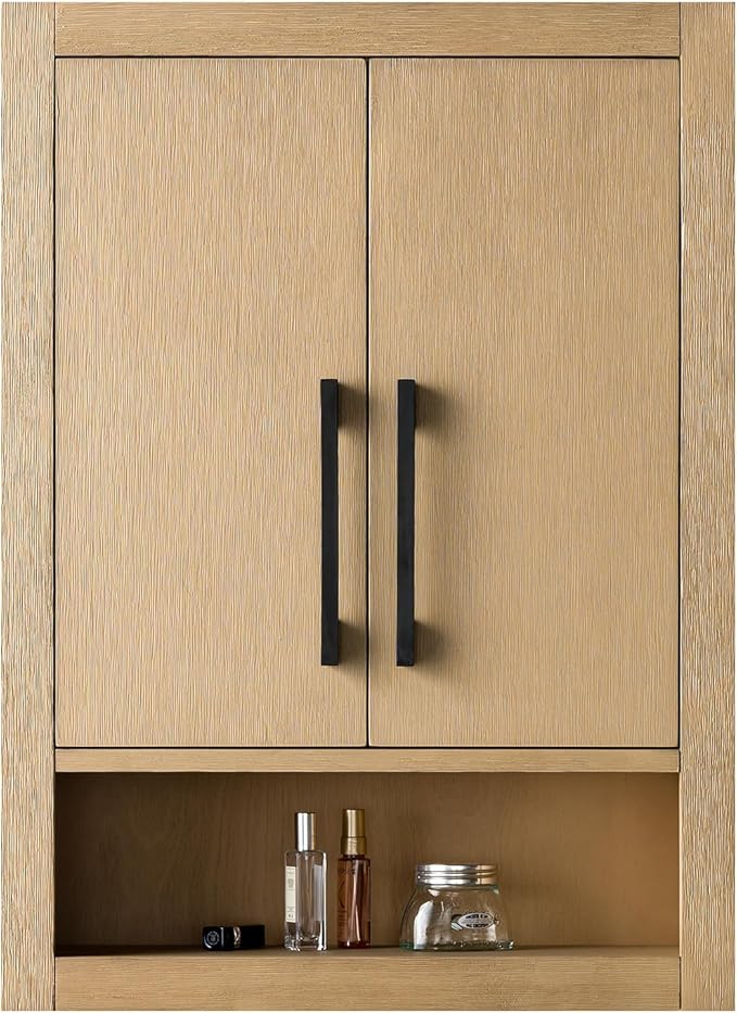 Vanity Art 24 inch Bathroom Vanity with Storage Cabinet & Shelves, Storage Cabinet with Soft-Closing Doors, VA90-TC-NO-GB1