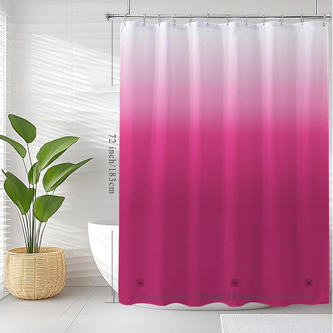 Shower Curtain Liner, 100% Waterproof Peva Shower Curtains with 3 Duty Heavy Bottom Magnets and 12 Rust Proof Grommets, 72x72 Weighted Shower Liner for Shower Stall, Bathtubs