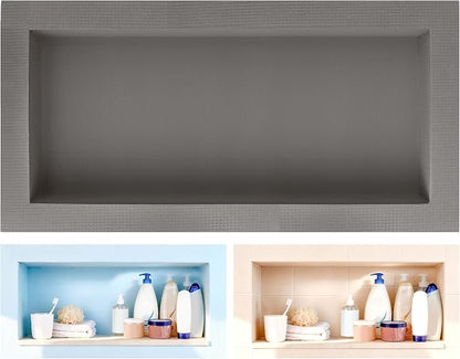 Tile Ready Shower Niche Insert 12"x28",Embedded Size 13"x29",Depth 4" | Waterproof and Ready-to-Tile Niche for Shower Wall,Recessed Showers Shelf Niches Box for Bathroom Renovation/Soap Storage