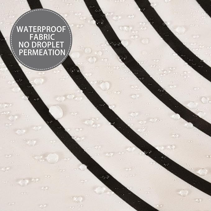 Boho Mid Century Extra Long Shower Curtain, Minimalist Abstract Arch Simple Sun Modern Machine Washable Waterproof Fabric for Bathroom Bathtub with 12 Hooks 72Wx84H