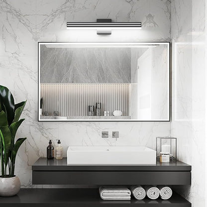 Ralbay Black Vanity Light 5 Color Temperature Dimmable LED Modern Bathroom Vanity Light Bar 24inch 24W Acrylic Matte Black Bathroom Wall Lighting Fixtures Over Mirror