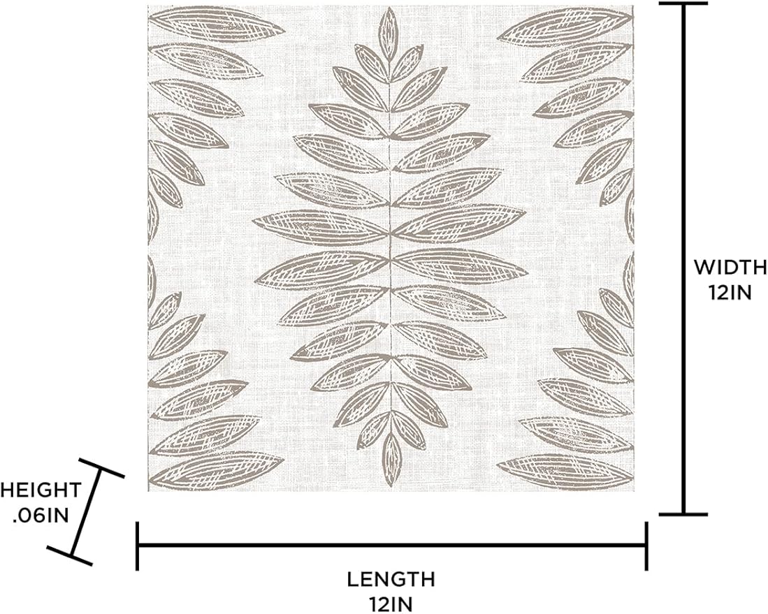 FloorPops FP3298 Foliage Peel & Stick Floor Tiles, Neutral