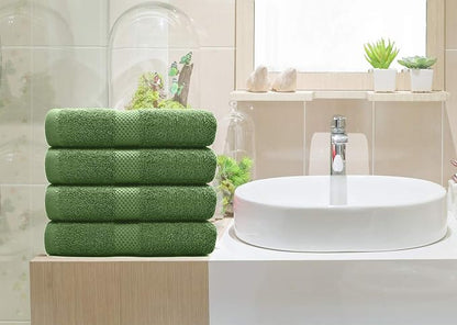 DAN RIVER Luxury Hand Towel – Soft, Absorbent, Quick-Drying, Premium Cotton Towel, Perfect for Everyday Use, 16x28 Inches - Sage Green