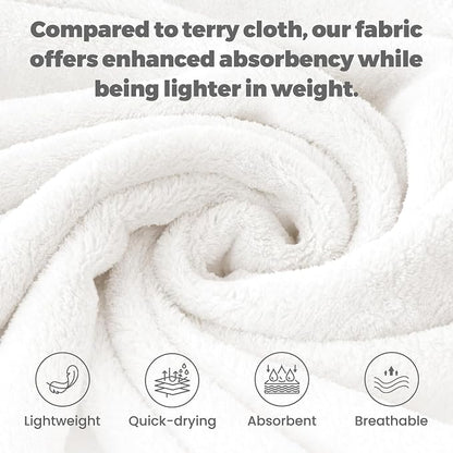 PJGGZ Towel Robe for Men - Ultra-Absorbent Soft Quick Dry Towel Bathrobe Kimono for Shower, Spa & Hotel