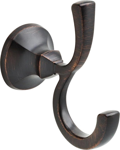 DELTA FAUCET Rubber Limited 76435-RB Ashlyn Double Towel Hook Bath Hardware Accessory in Venetian Bronze