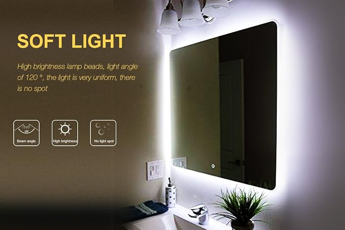 Led Vanity Mirror Lights Kit, ViLSOM 13ft/4M 240 LEDs Make-up Vanity Mirror | Mirror Light for Vanity Makeup Table Set with Dimmer and Power Supply, Mirror not Included